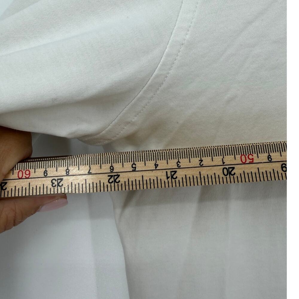Peter Millar Pima Cotton Long Sleeve Polo White Medium - Picture 9 of 10